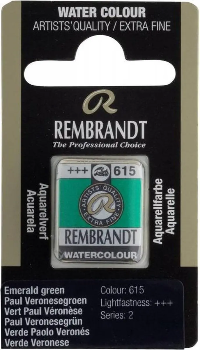 Rembrandt Waterverf Napje Hooker Green Deep 10g