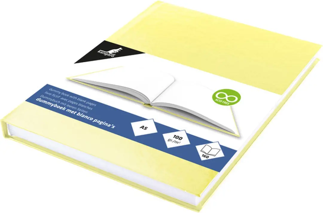 Kangaro Dummyboek A5 Pastelgeel