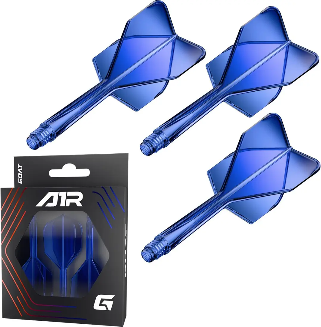 goat Air Blue Clear NO6 Dart Flights