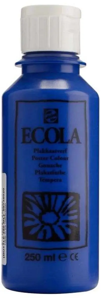 Talens Ecola Plakkaatverf Donkerblauw 250ml
