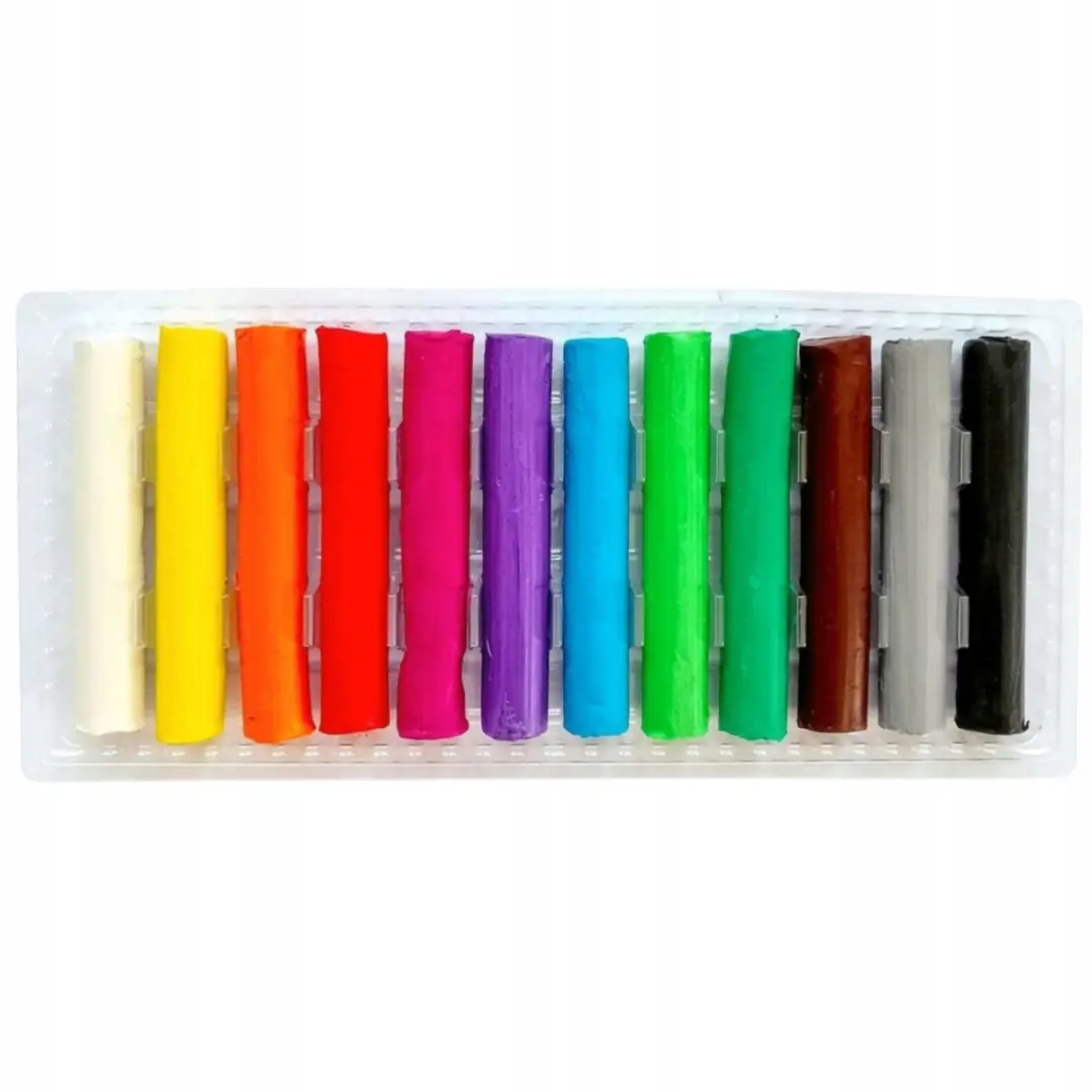 Bambino School Klei Multicolor - 12 Stuks