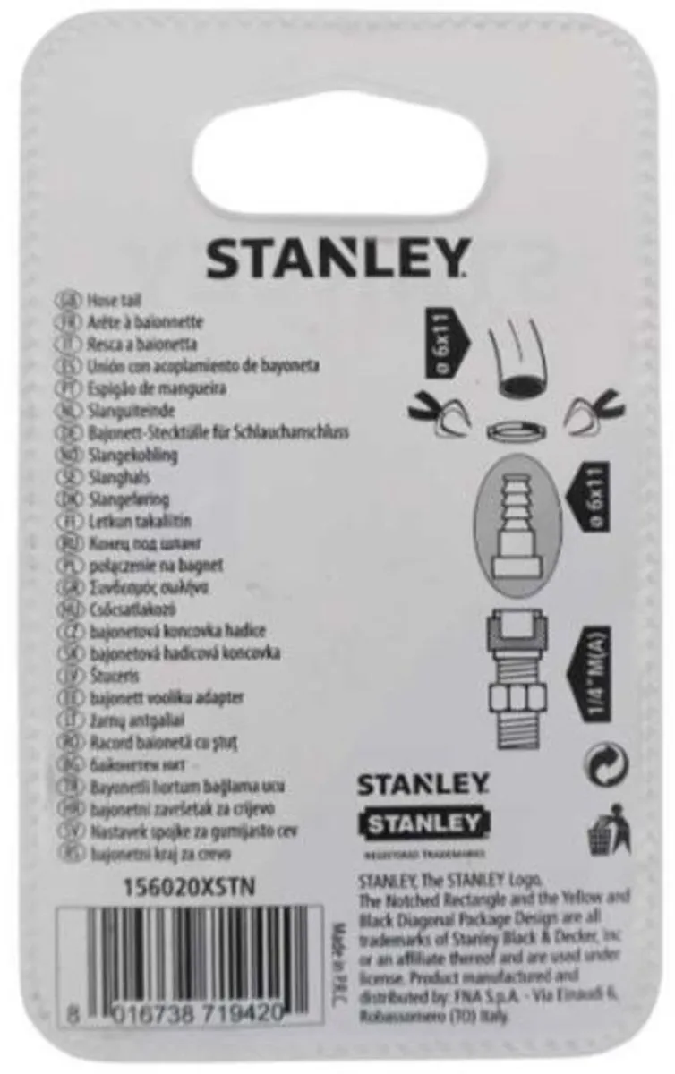 Stanley Slanguiteinde 6x11mm - 2 Stuks