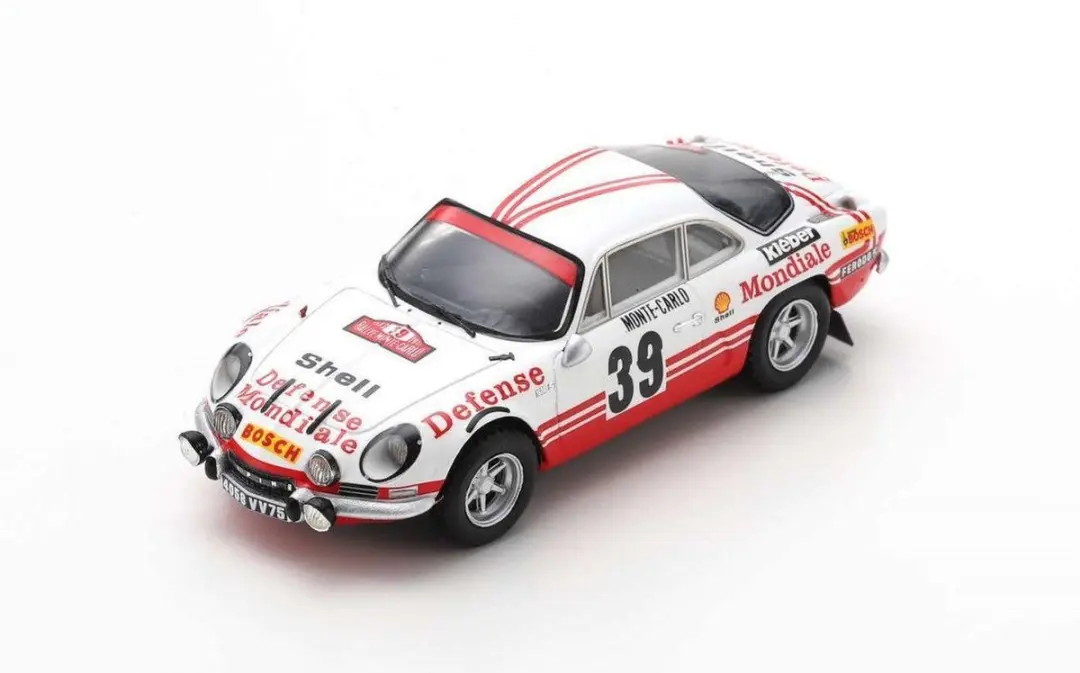 Alpine A110 #39 Monte Carlo Rally 1973 S6112 Modelauto 1:43