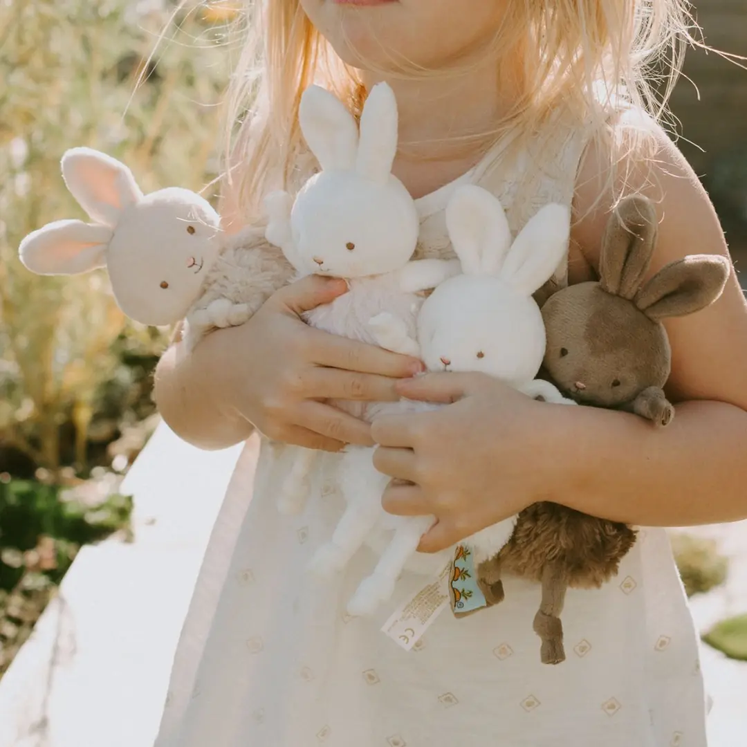 Bunnies By The Bay Roly Poly Blossom Knuffel Konijn 13cm - Roze - afbeelding 6 van 6