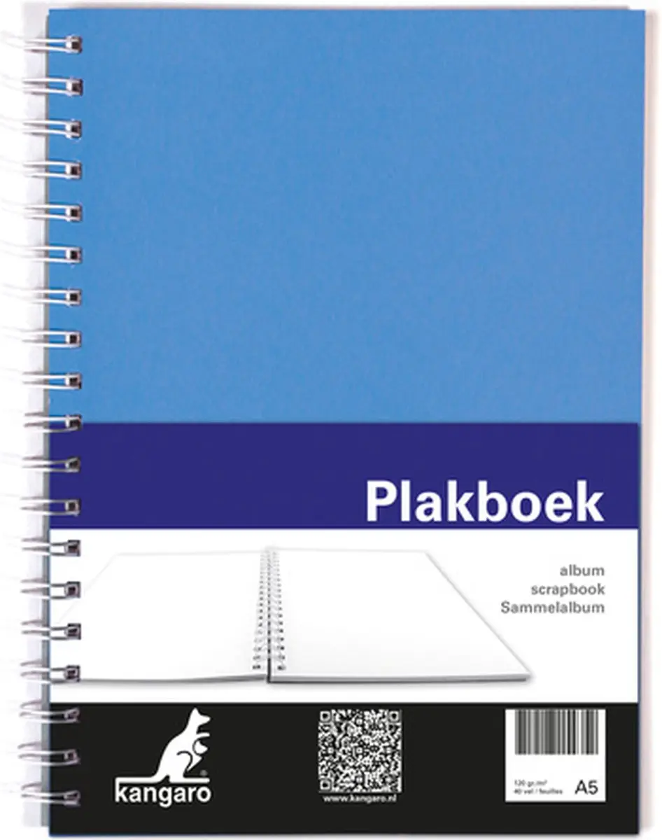Kangaro Plakboek A5+ 80 Vel - Blauw - afbeelding 6 van 6