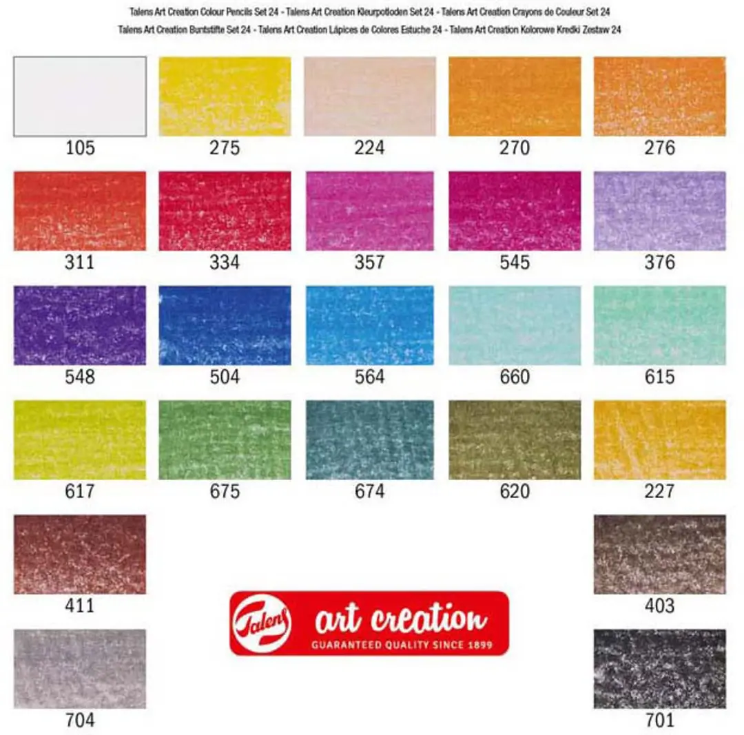 Royal Talens TAC Kleurpotloden Set - 24 Stuks