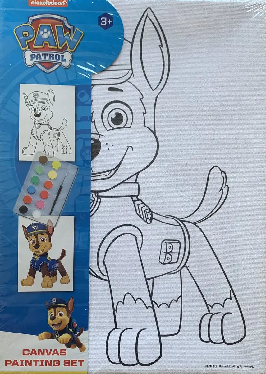 PAW Patrol Canvas Schilderset 18x25cm