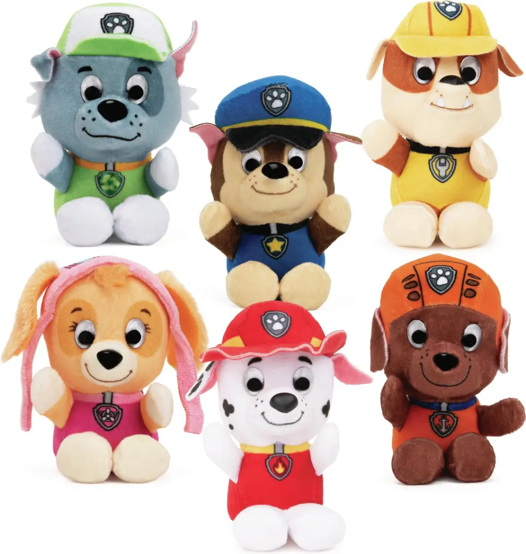PAW Patrol Knuffel Zuma 9cm - Bruin/Oranje