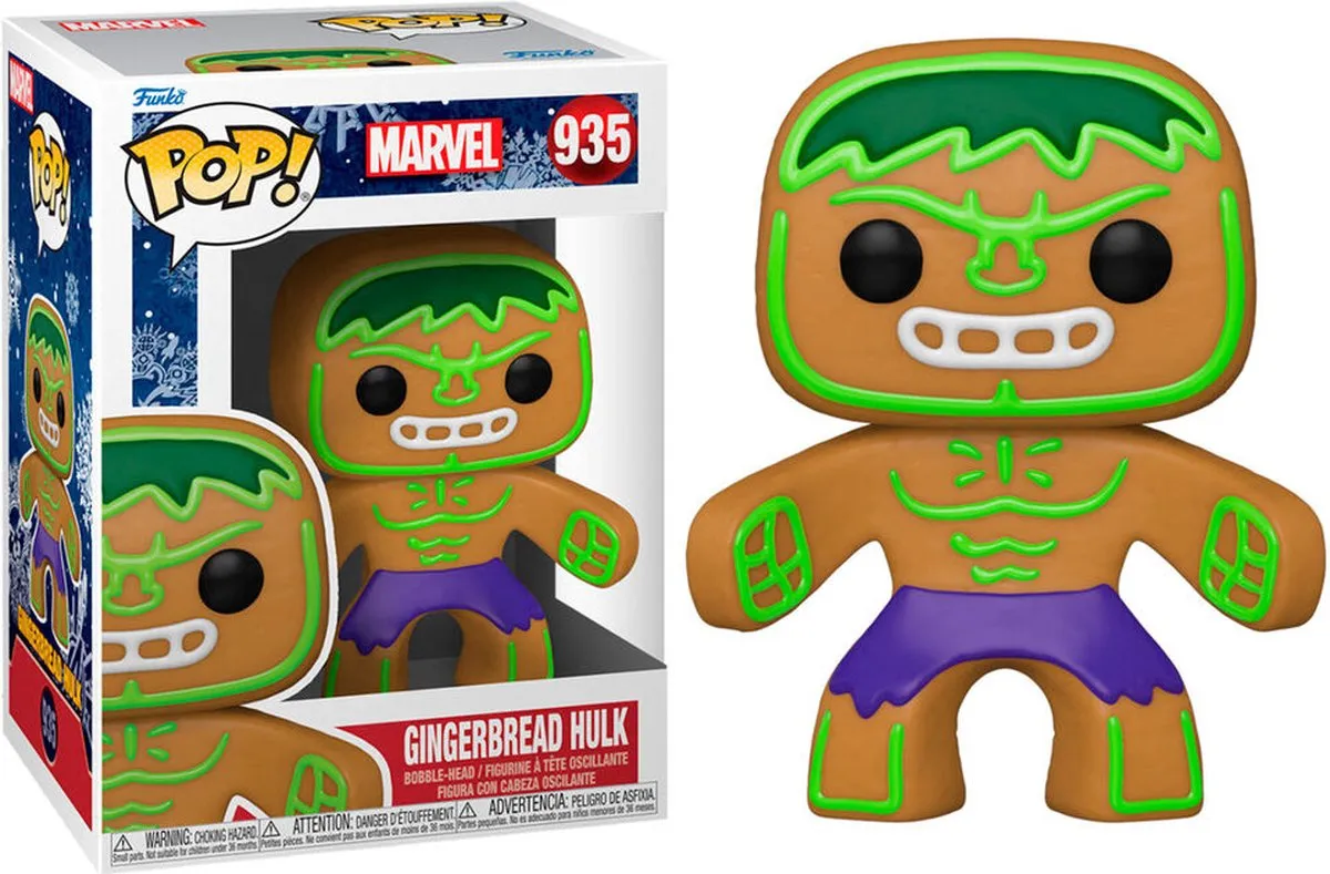 Funko Pop! Marvel The Hulk Holiday Gingerbread - Multicolor