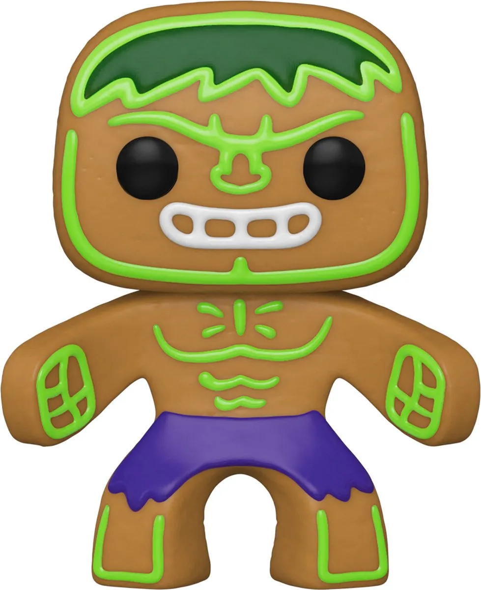 Funko Pop! Marvel The Hulk Holiday Gingerbread - Multicolor