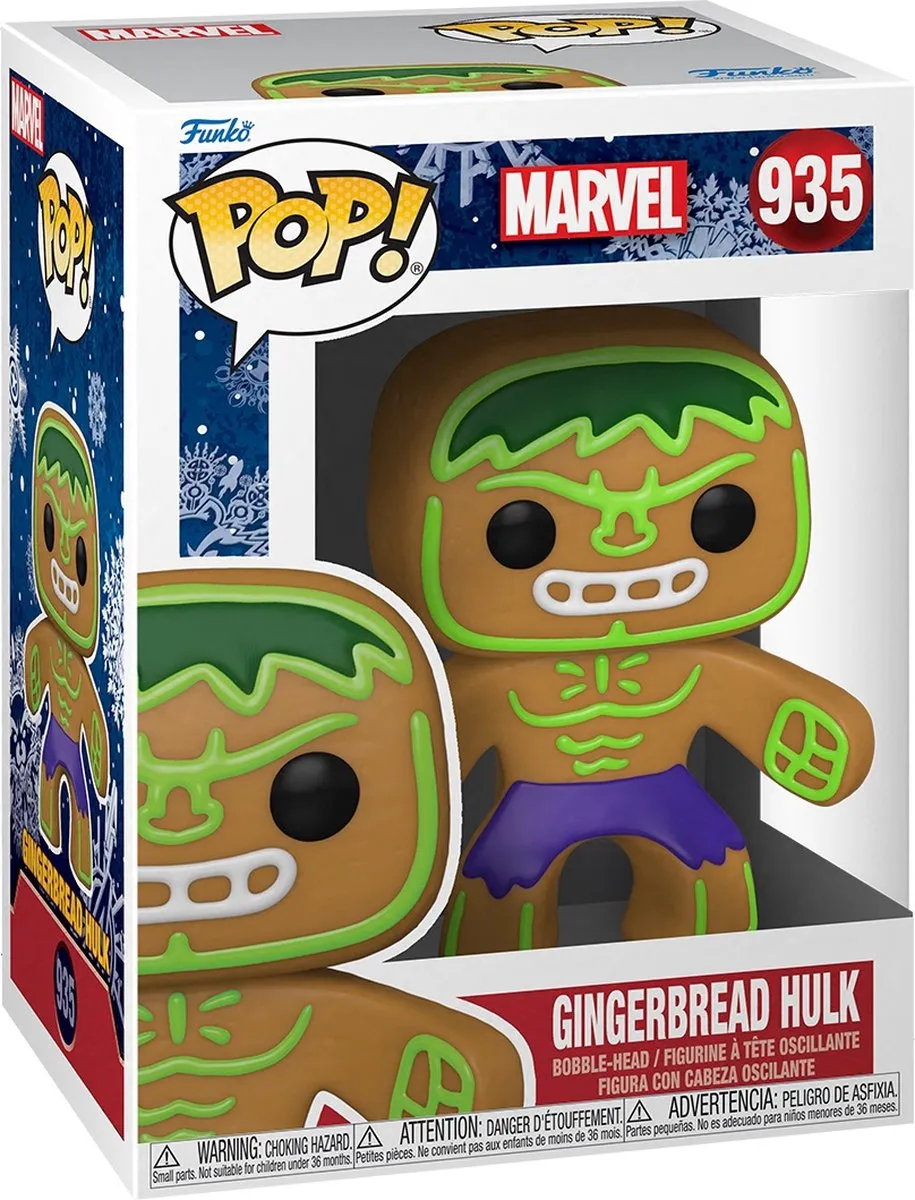 Funko Pop! Marvel The Hulk Holiday Gingerbread - Multicolor