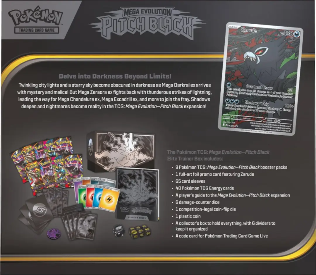 Pokémon Elite Trainer Box Pitch Black - 9 Booster Packs - afbeelding 6 van 6