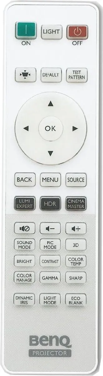 Afstandsbediening geschikt voor de BENQ W2700 beamer, vervangt RCV017 / 5J.JKC06.001