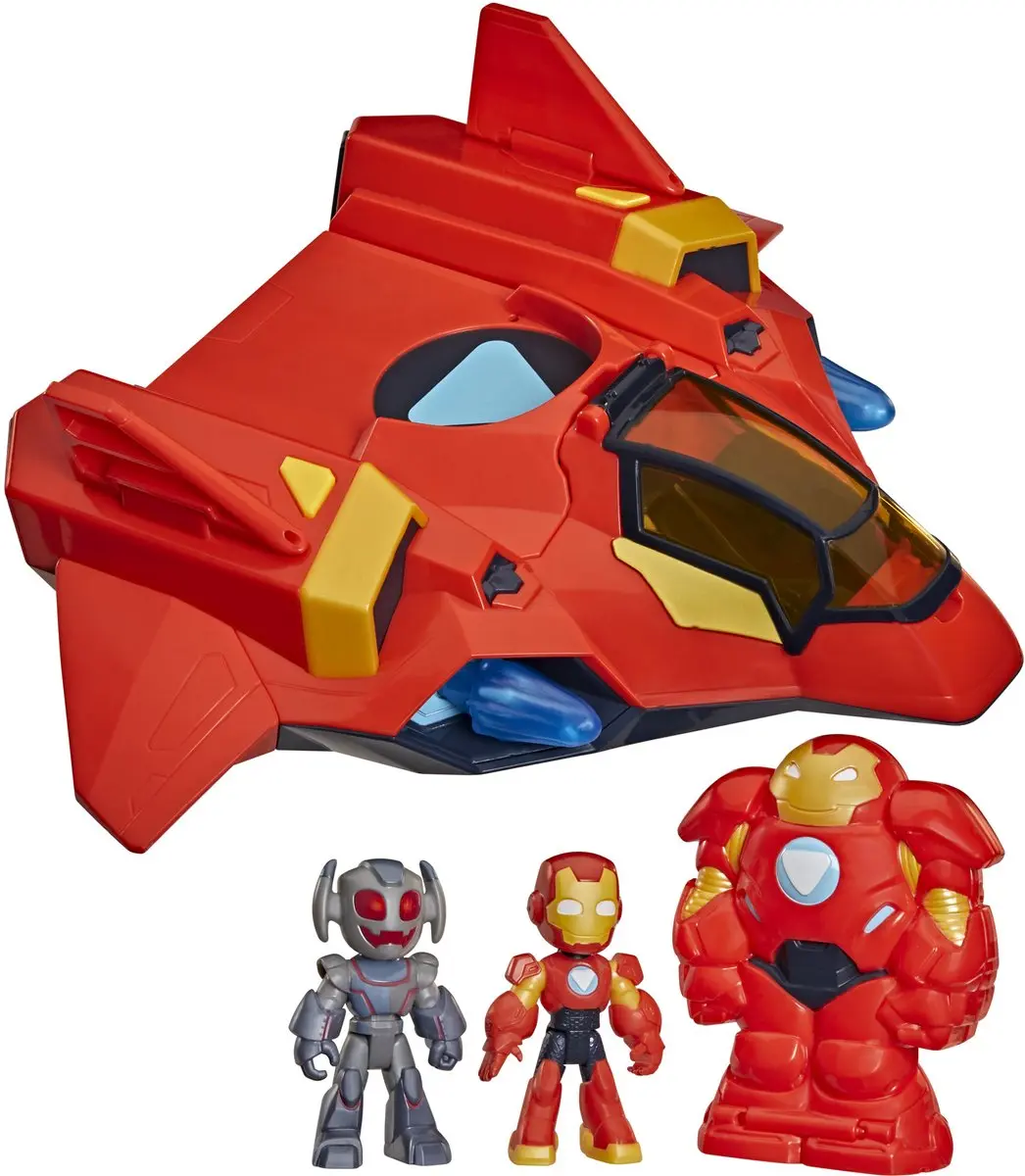 Hasbro Marvel Iron Man Supergroot Iron Jet-Harnas Speelset