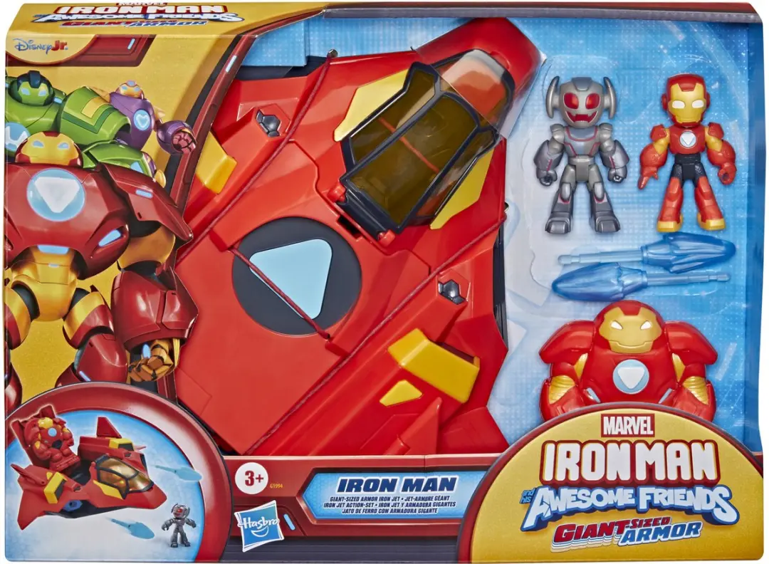 Hasbro Marvel Iron Man Supergroot Iron Jet-Harnas Speelset