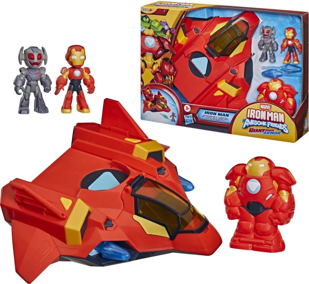 Hasbro Marvel Iron Man Supergroot Iron Jet-Harnas Speelset