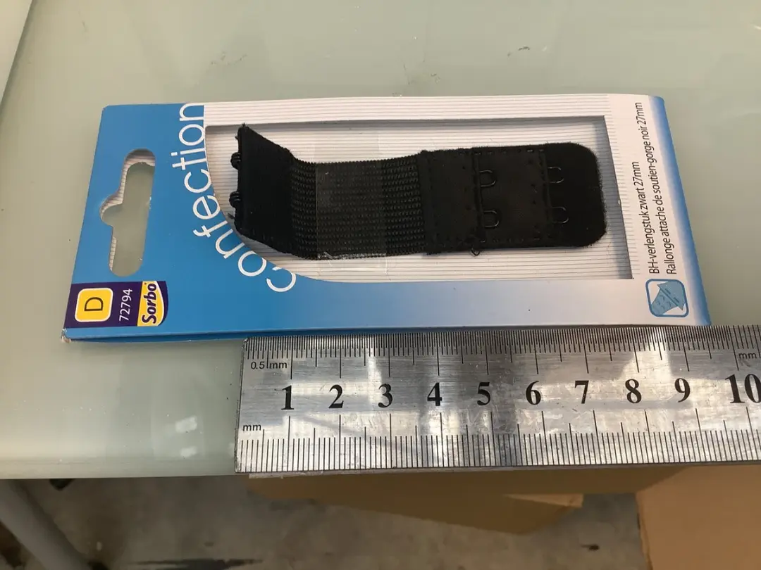 Sorbo BH Verlengstuk - 27mm Hoog x 8cm - Zwart