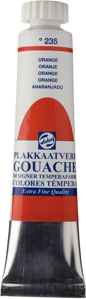 Talens Gouache Extra Fine Plakkaatverf Oranje 20ml