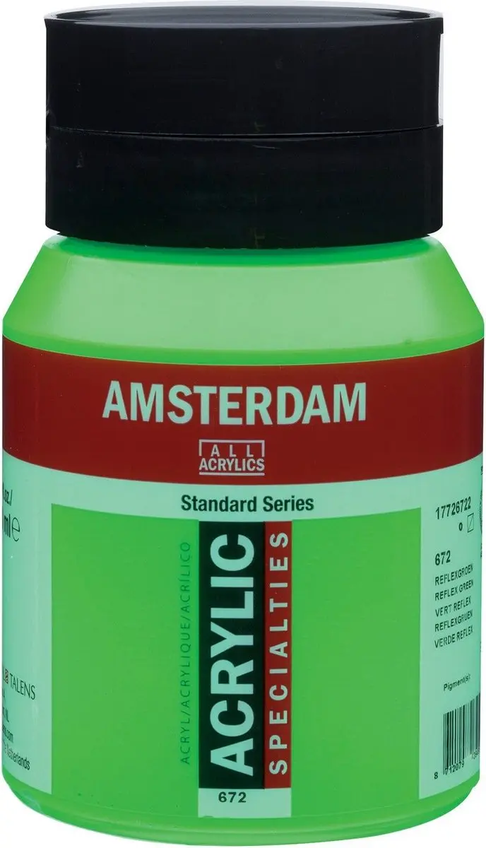 Amsterdam Standard Acrylverf 672 Reflexgroen 500ml