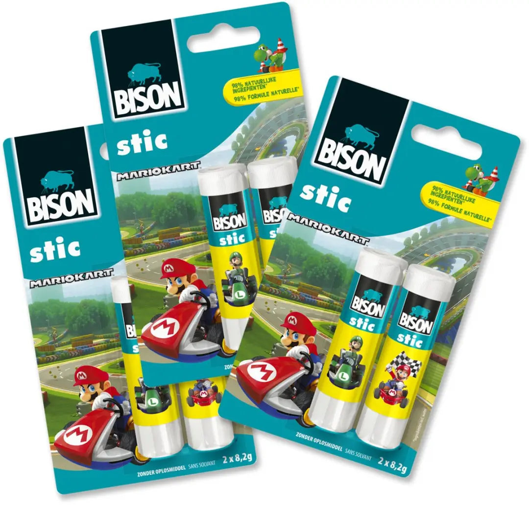 Bison Stic Mario Kart Exclusieve Editie Lijmstiften