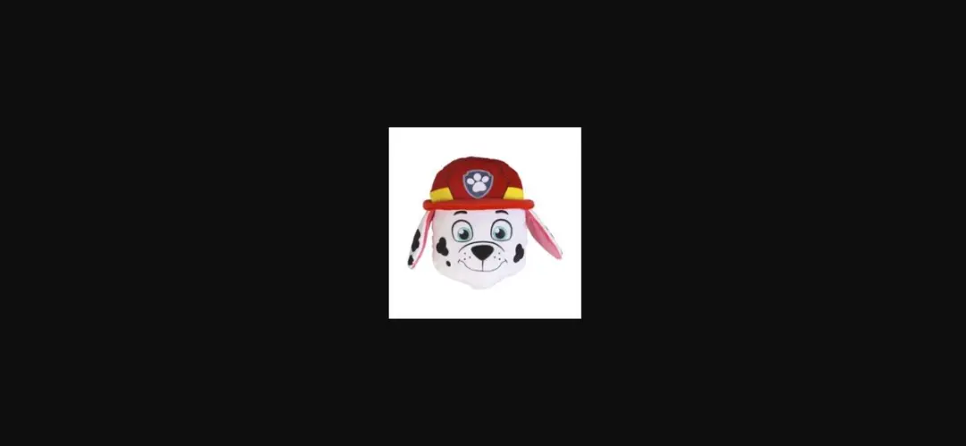 PAW Patrol Marshall Kussen 27cm - Wit/Rood/Zwart