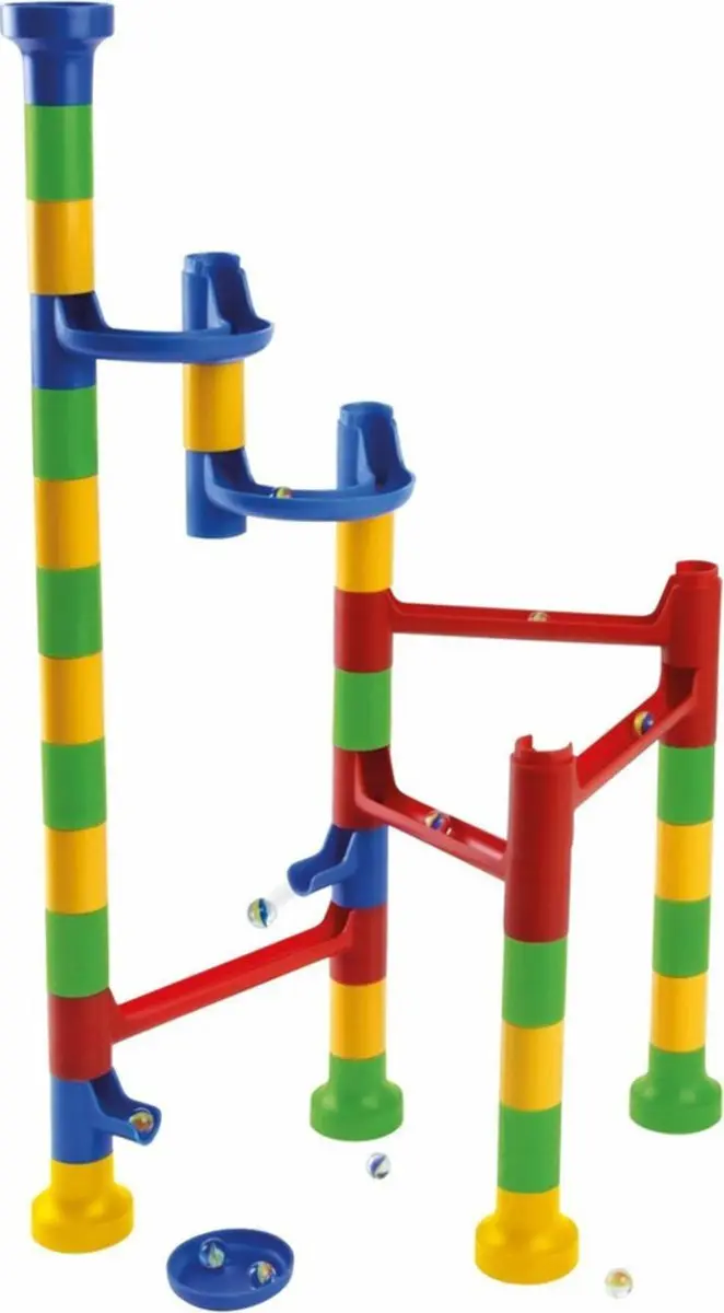 Lena Cascade Knikkerbaan Curve - 32 Baandelen - Multicolor