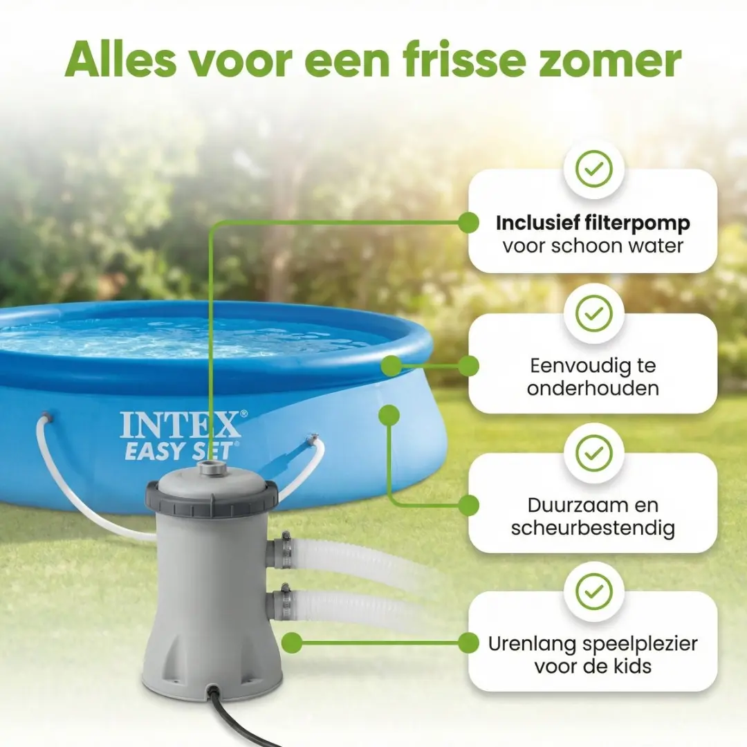 Intex Easy Set Zwembad 305x76cm - Blauw - 3853L