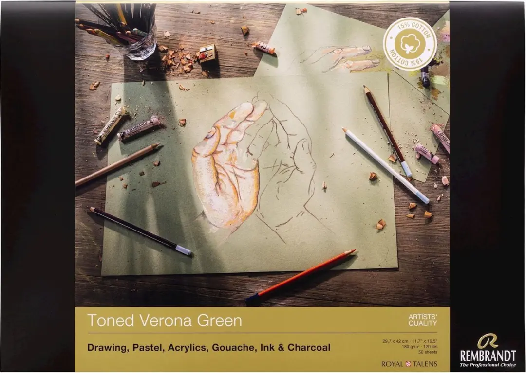 Rembrandt Tekenpapier Verona Green A3