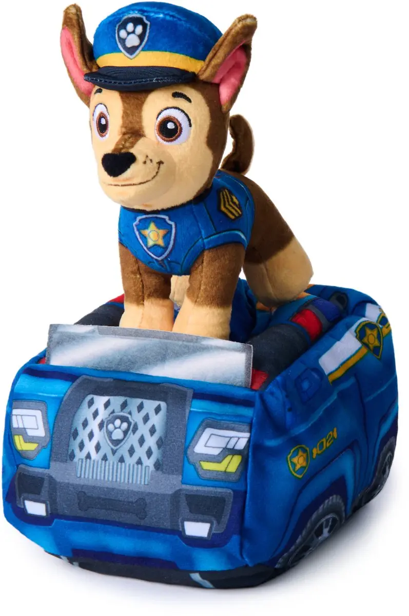 PAW Patrol Chase 2-in-1 Knuffel - Politieauto Meerkleurig
