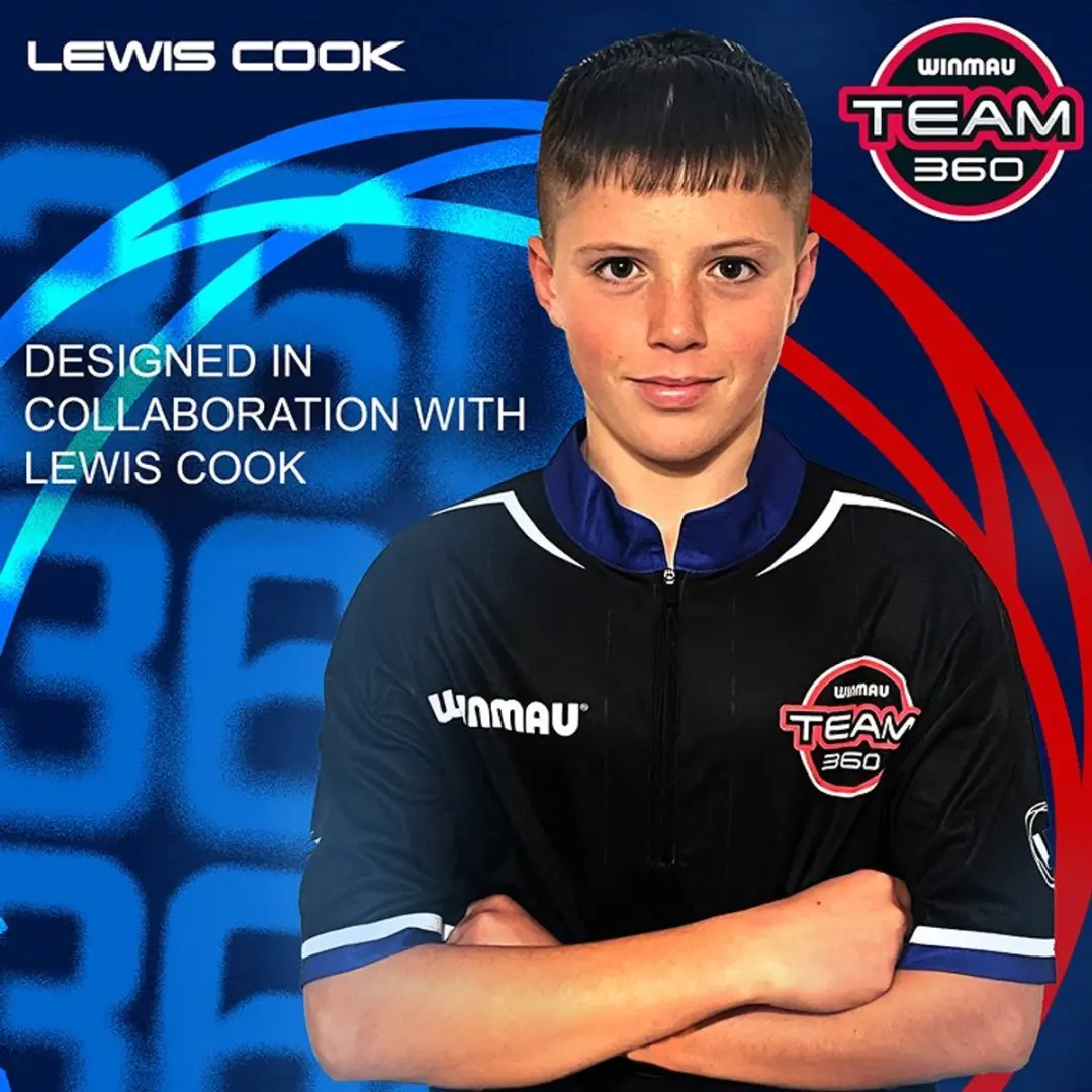 Winmau Team 360 Lewis Cook Dartpijlen - 3 Stuks - Rood/Zilver - afbeelding 6 van 6