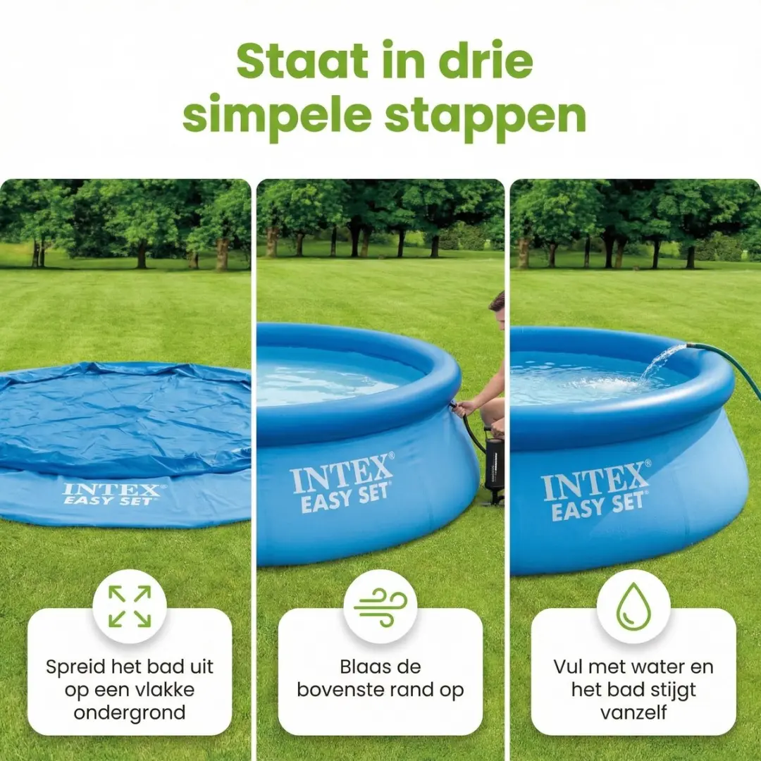 Intex Easy Set Zwembad 305x76cm - Blauw - 3853L