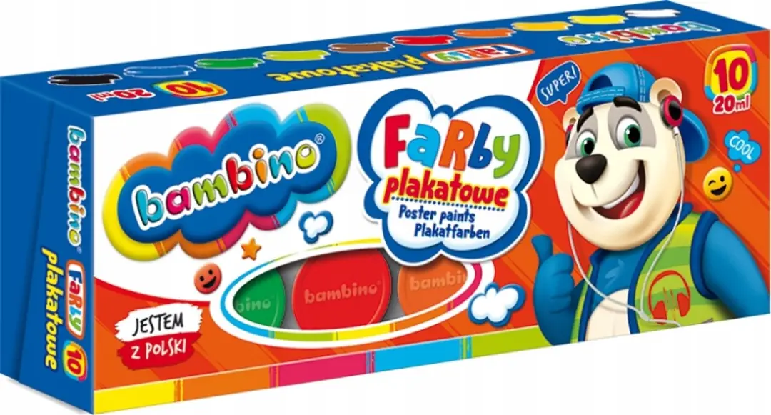 Bambino Plakkaatverfset 10 Kleuren