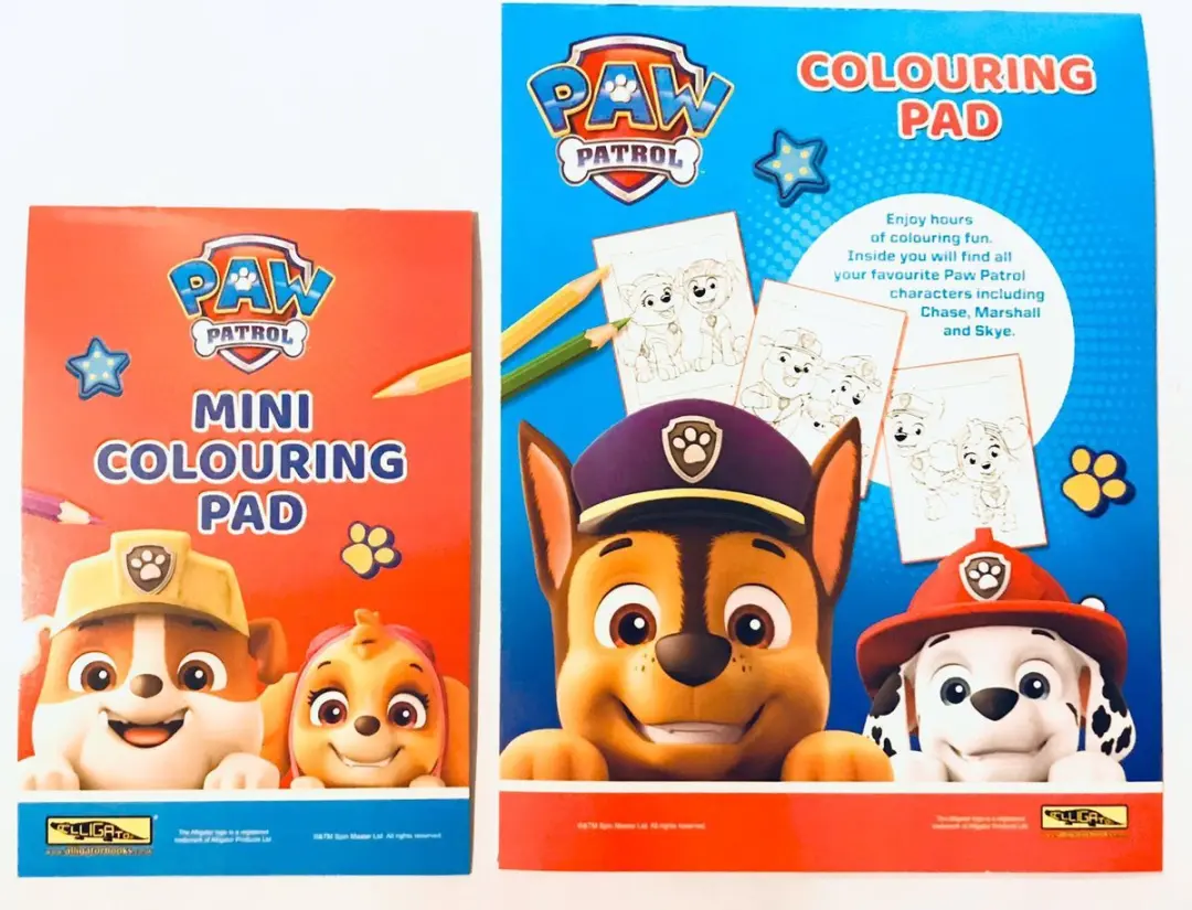 PAW Patrol Tekenset - 2 Kleurboeken A4/A5 + 4 Potloden