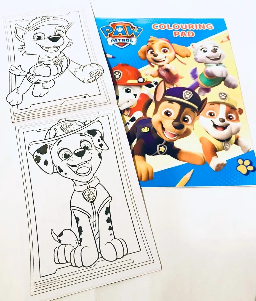 PAW Patrol Tekenset - 2 Kleurboeken A4/A5 + 4 Potloden