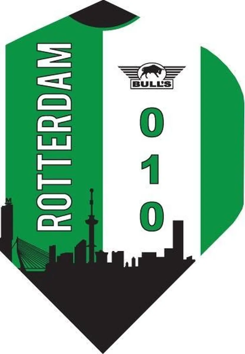 Bull's BU50836 Dart Flights - Groen - 3 Stuks