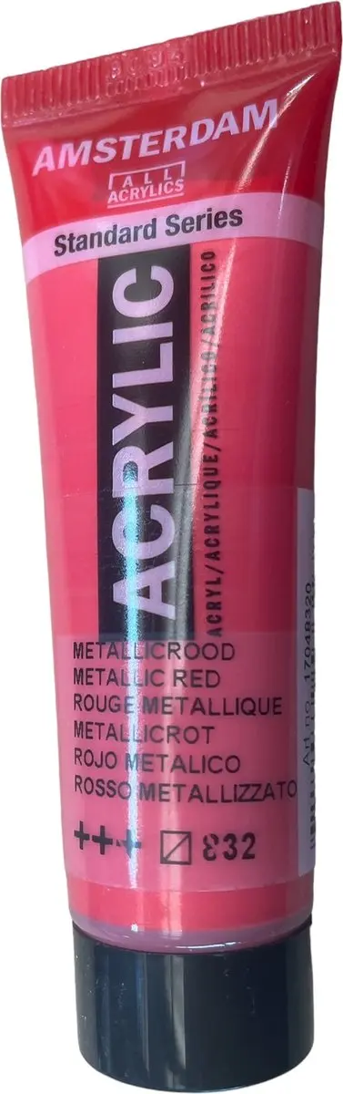 Amsterdam Acryl 832 Metallic Rood 20ml