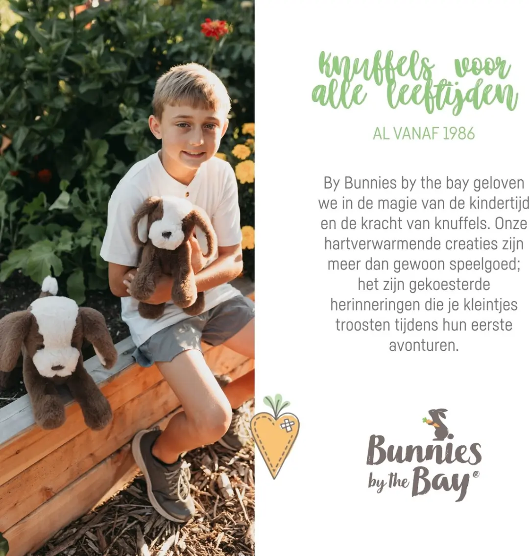 Bunnies By The Bay Knuffelhond 41cm - Cacao