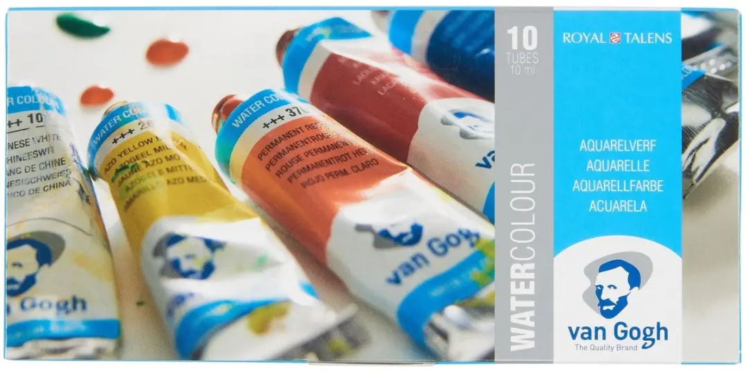 Van Gogh Aquarelverfset 10 Kleuren 10ml - Assorti