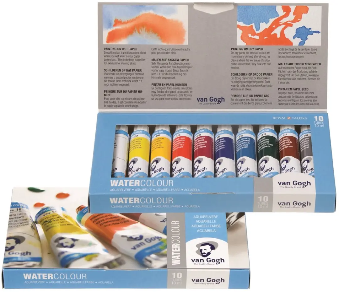 Van Gogh Aquarelverfset 10 Kleuren 10ml