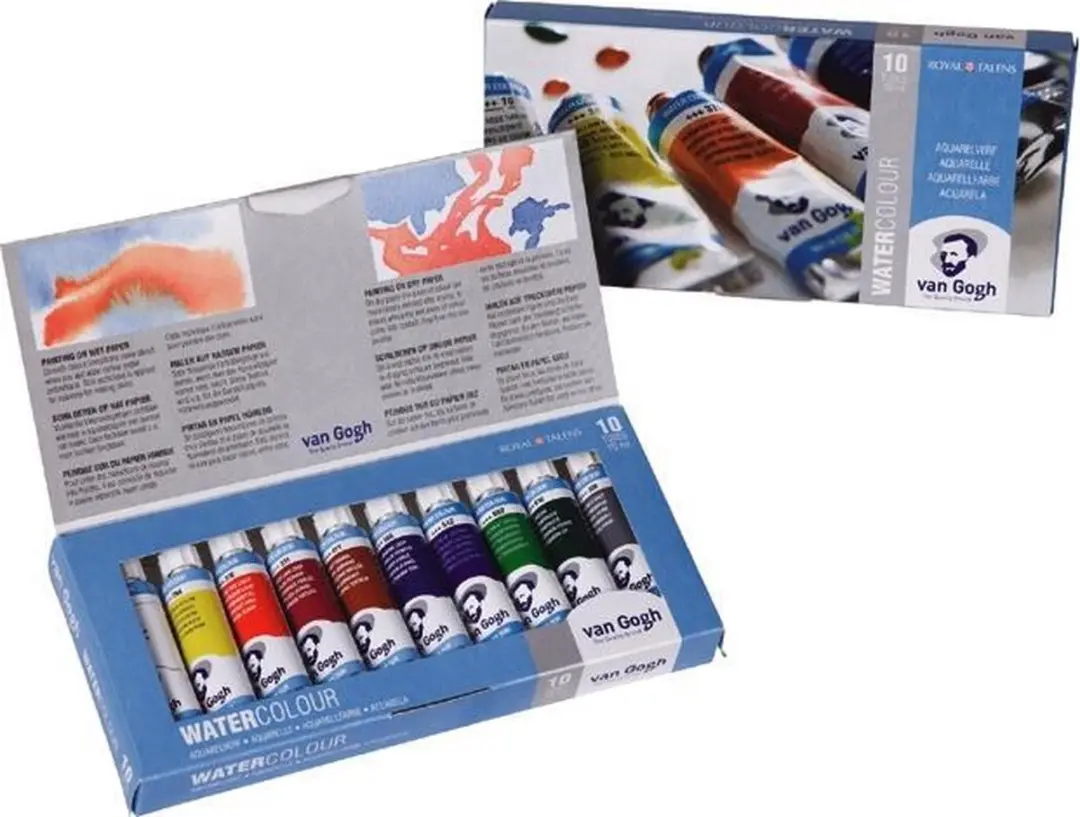 Van Gogh Aquarelverfset 10 Kleuren 10ml - Assorti