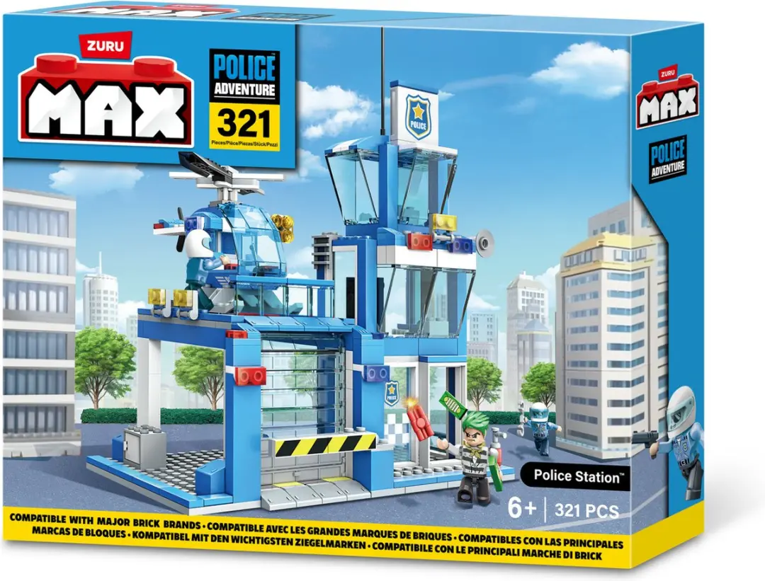 ZURU Max City Politiebureau - 321-delig - Meerkleurig