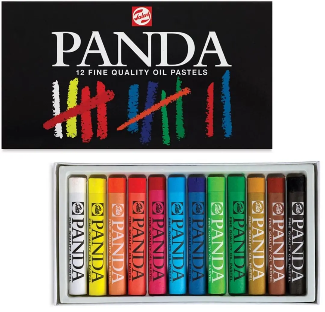 Talens Panda Oliepastels - 12 Stuks