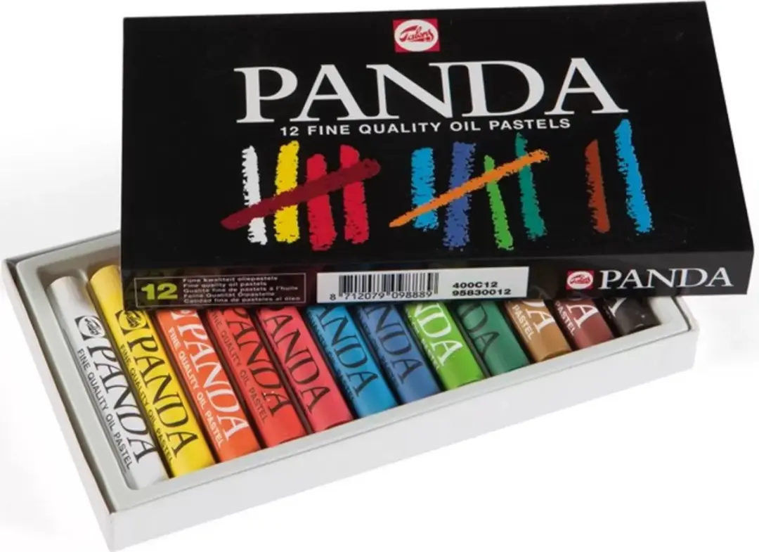 Talens Panda Oliepastels - 12 Stuks