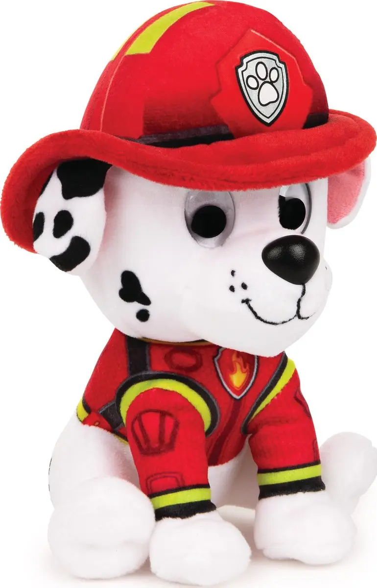 PAW Patrol Marshall Knuffel - 15 cm - Rood/Wit