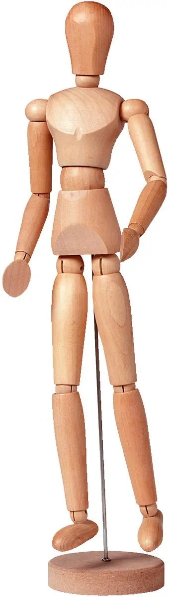 Talens Ledenpop Vrouw 40cm - Lichtbruin