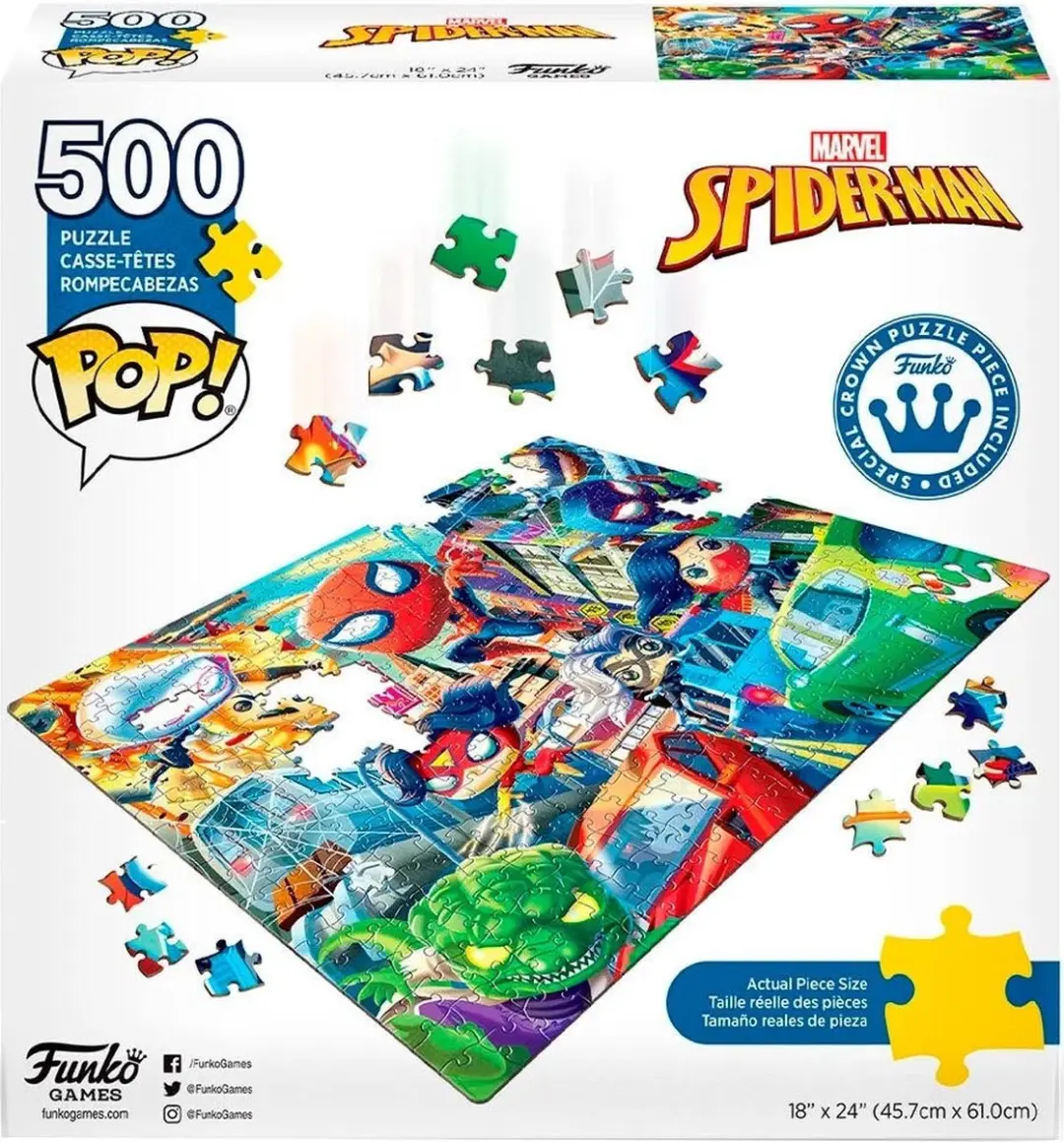 Funko Pop Puzzels Marvel Spider-Man 72641 - Multi