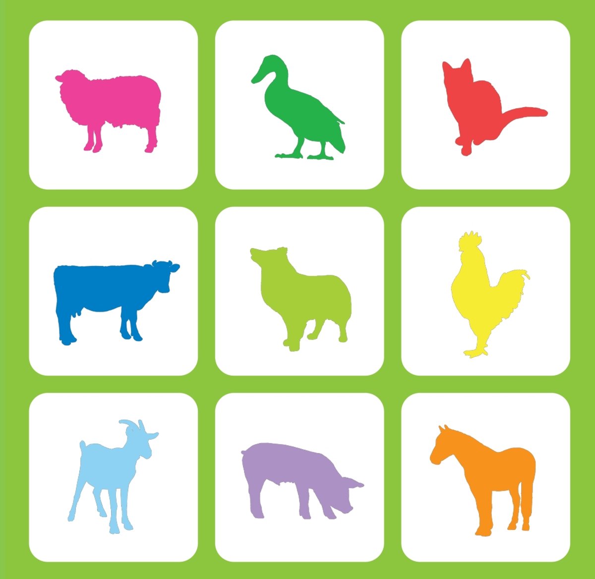 Tactic Lotto Boerderijdieren – Kaartspel – Zoek & Vind – Familiespel – 2-4 spelers – Vanaf 3 jaar