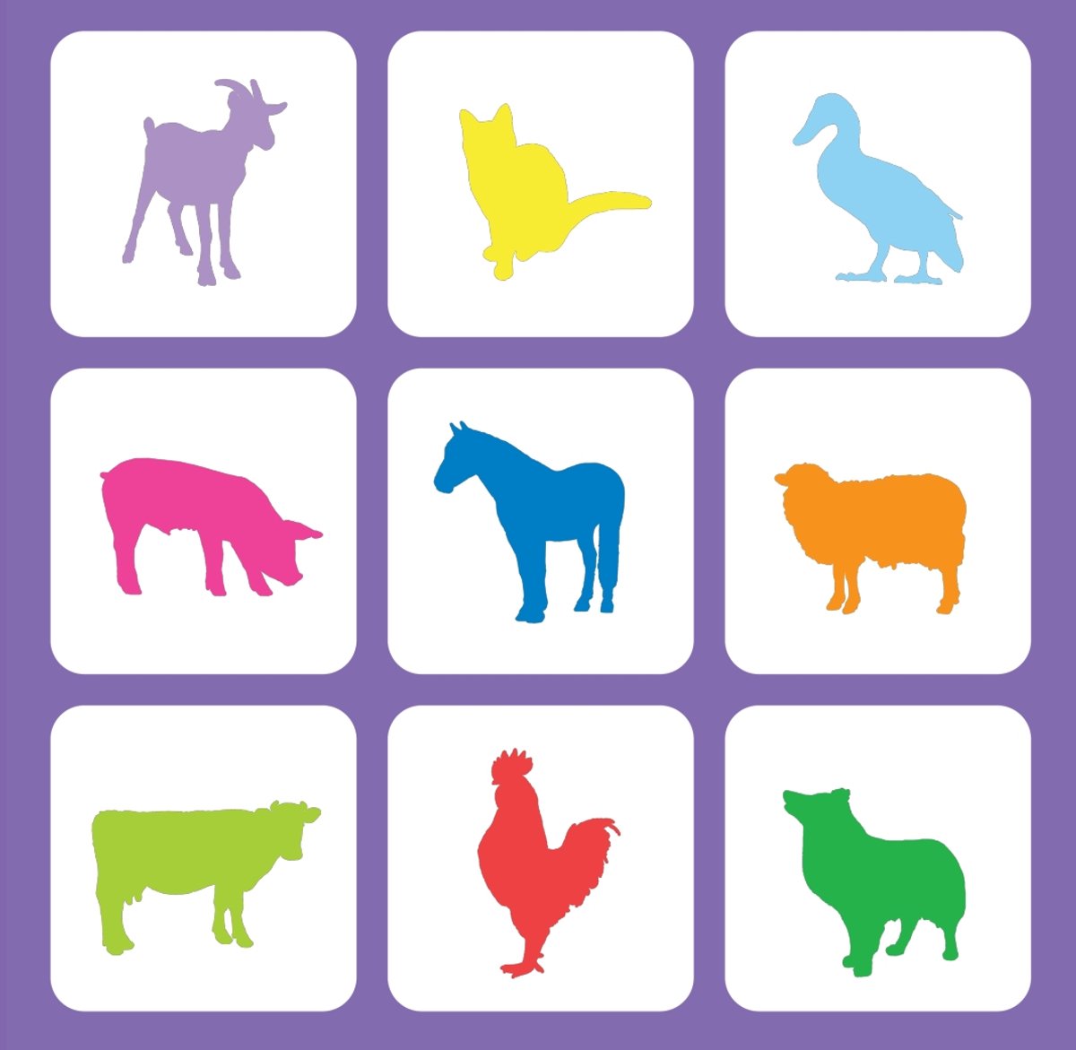 Tactic Lotto Boerderijdieren – Kaartspel – Zoek & Vind – Familiespel – 2-4 spelers – Vanaf 3 jaar