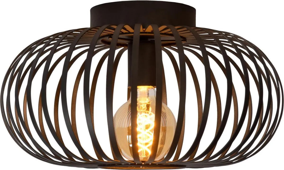Lucide Manuela Plafondlamp Ø39,5cm - 1xE27 - Zwart