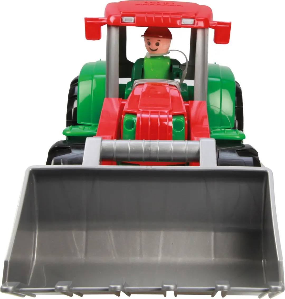 Lena Tractor Truxx SM04417 Speelgoedtrekker - 38,1x16,5cm - Rood/Groen